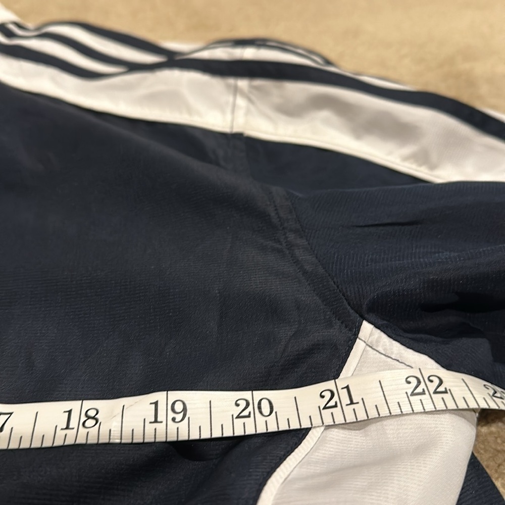 Like New Adidas, blue and white windbreaker jacket! - Picture 4 of 5